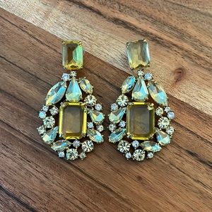 J Crew crystal drop earrings